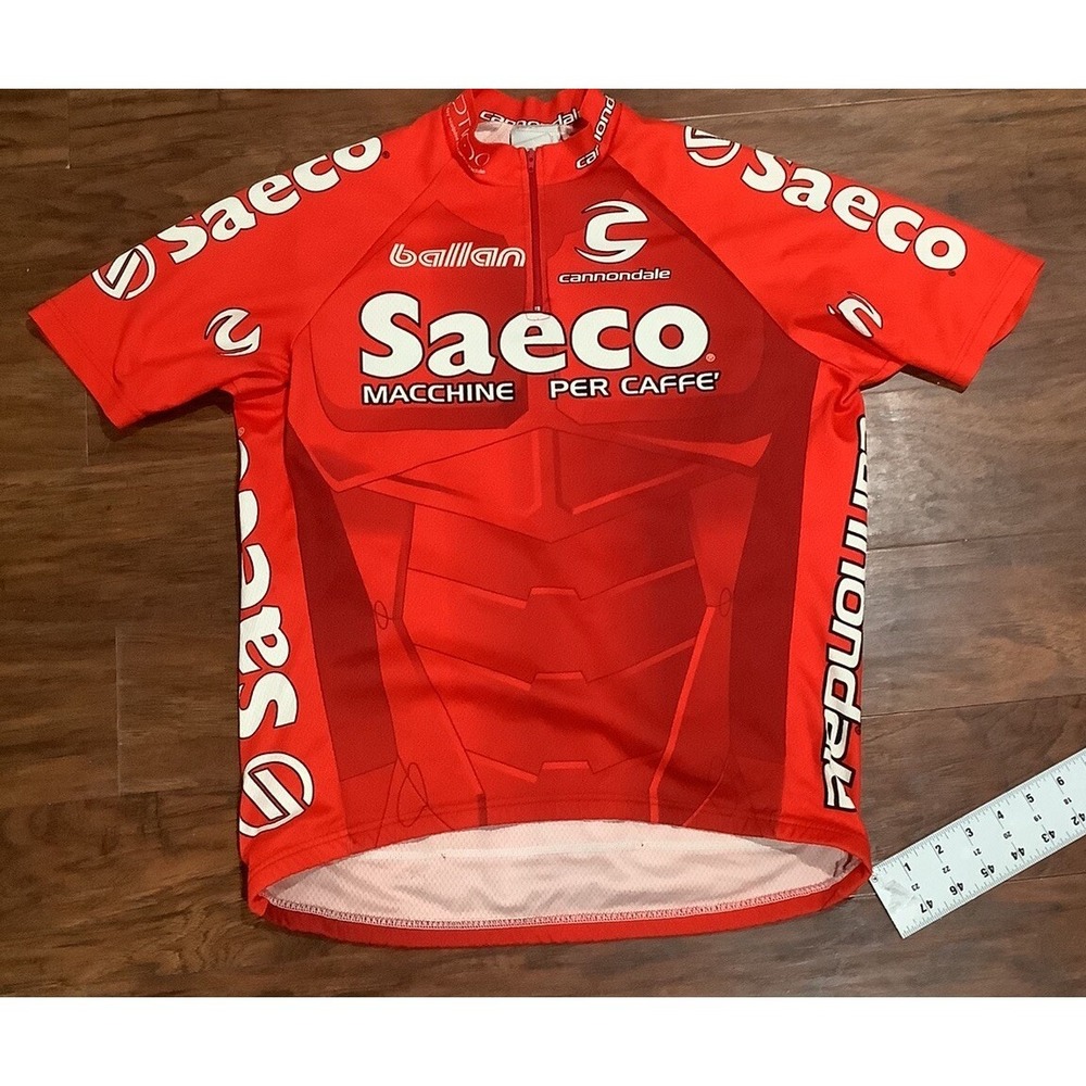 Cannondale Saeco Estro  Cycling Jersey Full Zip Multicolor M Men's